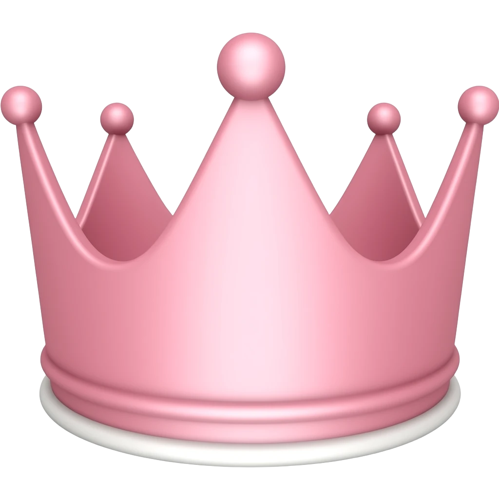 crown pink emoji