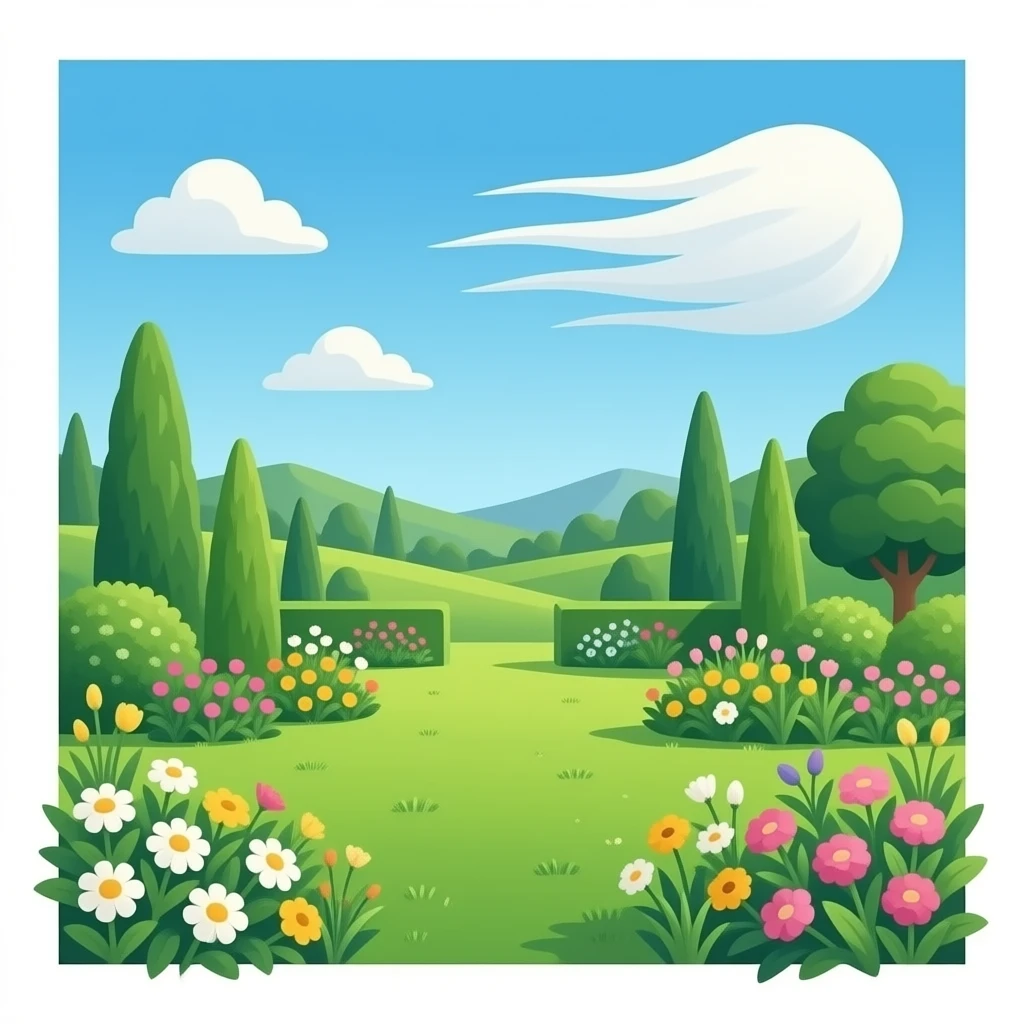 Windy garden emoji