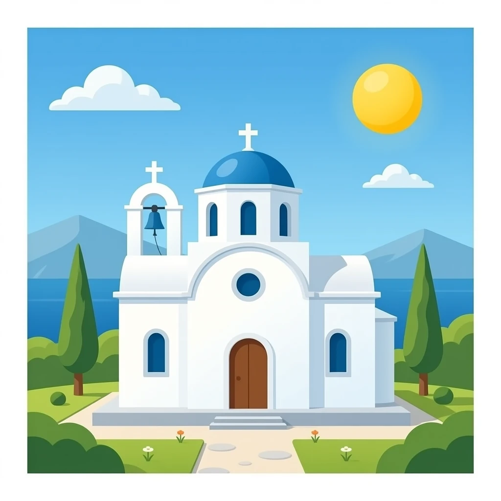 Greek Orthodox Church white emoji