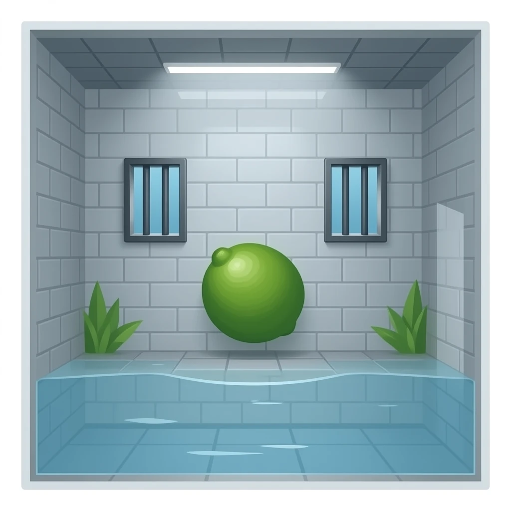 Waterlemon mega prison internal layout emoji