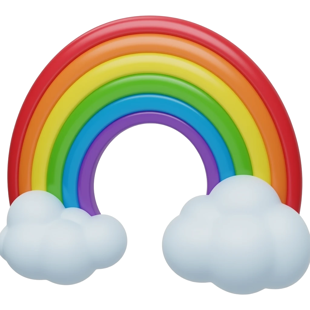 Rainbow book emoji