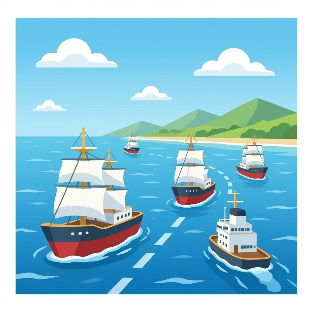 On The Most Trafficked Route In the ocean  SHIPS emoji