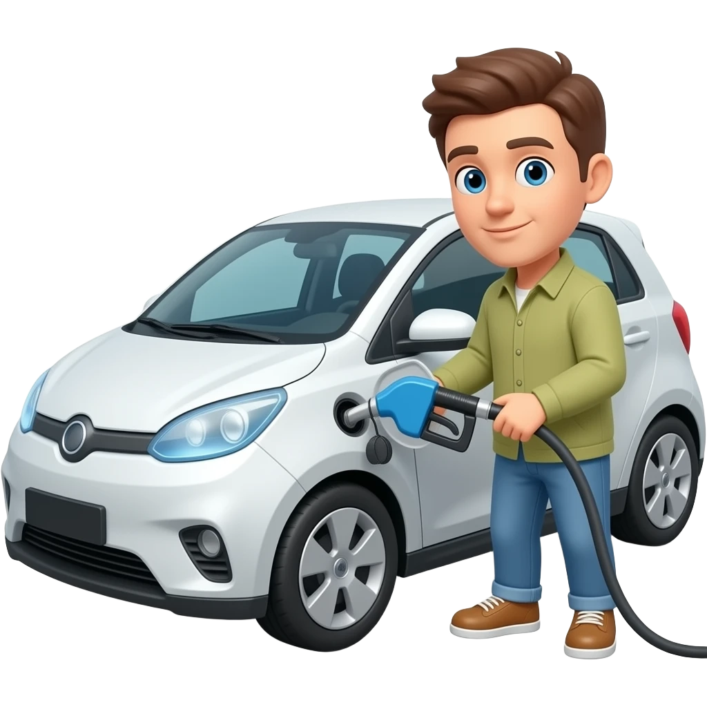 il faut enlever le bouchon d'essence : électrique emoji