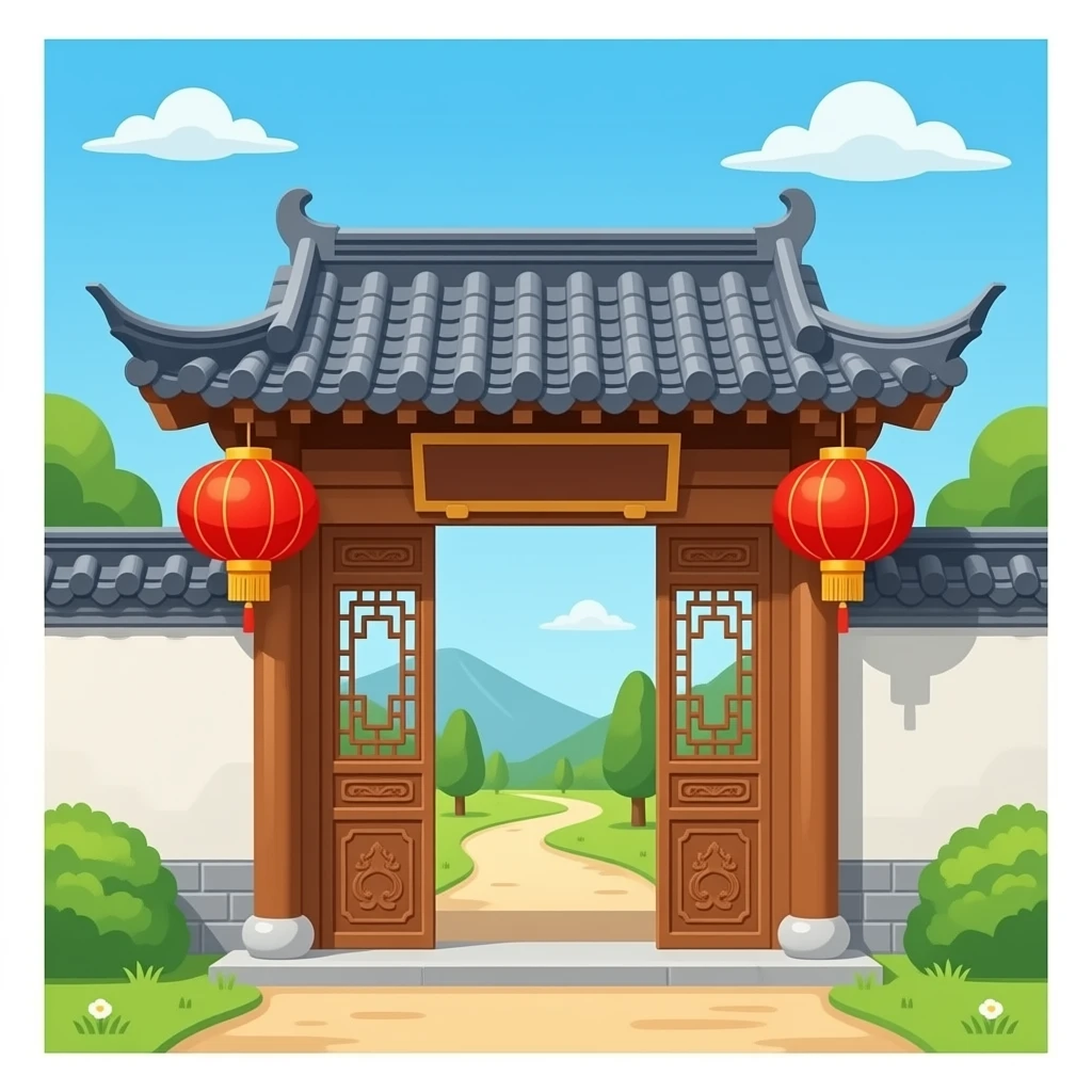 Chinese gate emoji