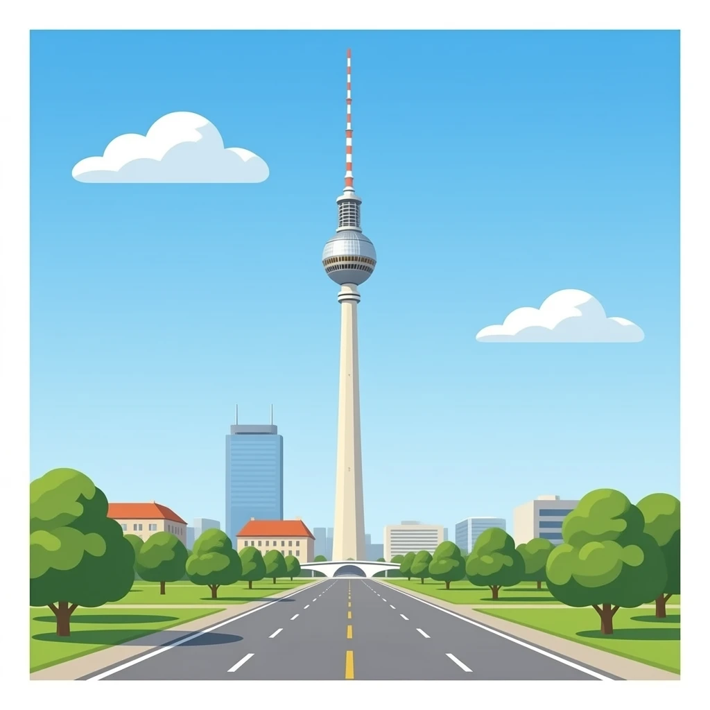 Berlin TV tower emoji