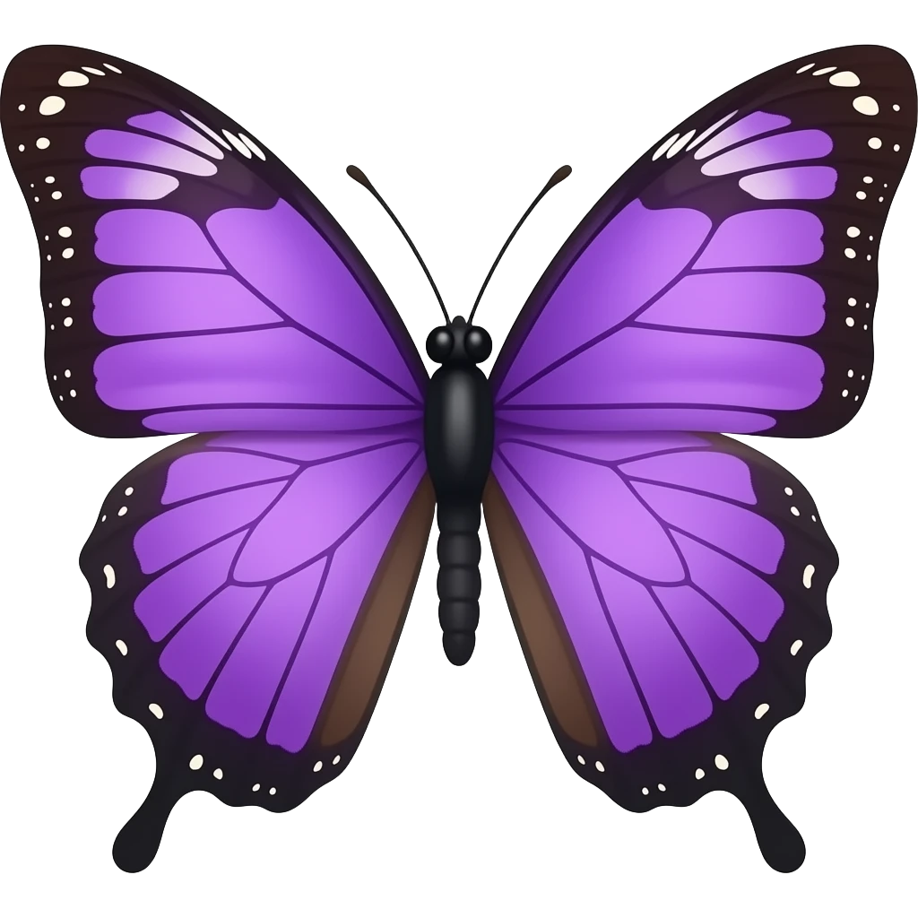 Purple butterfly emoji
