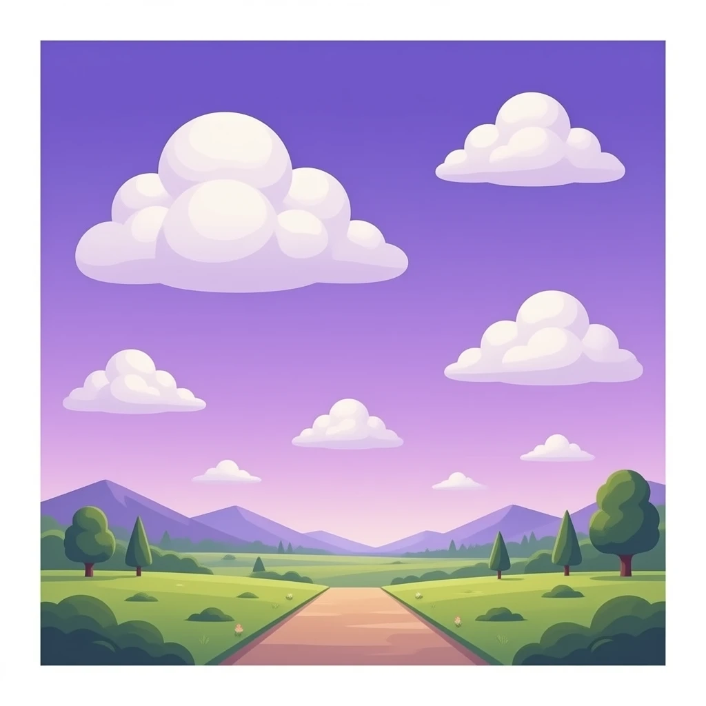 Nuvole viola emoji