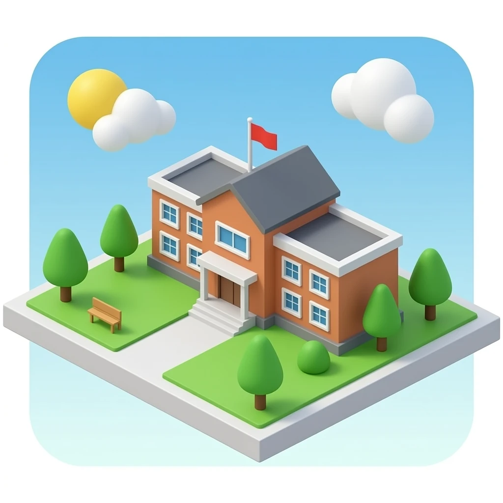 school 3d emoji