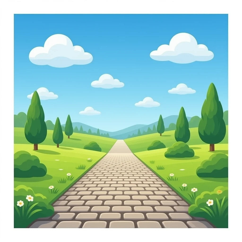 Cobblestone road emoji