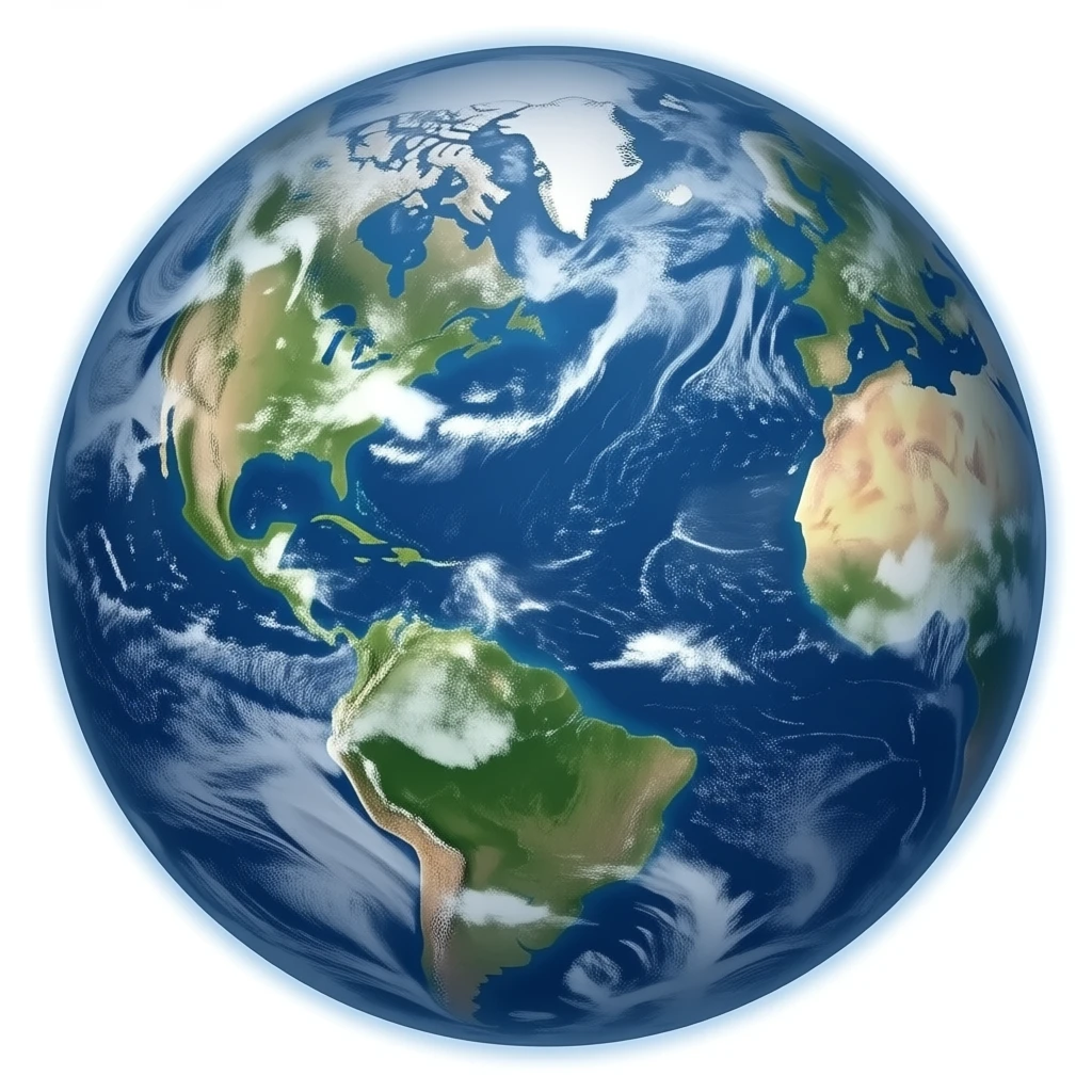 an earth emoji