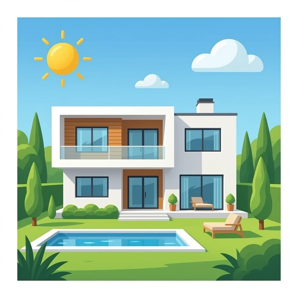 Mega Modern house emoji