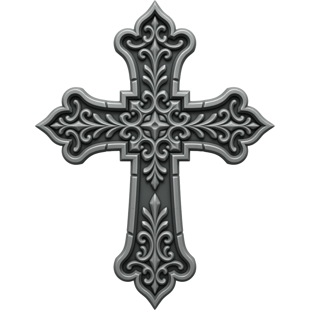 goth cross emoji