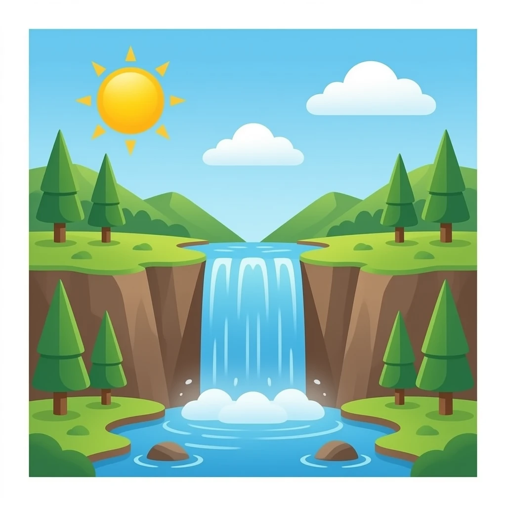 водопад emoji