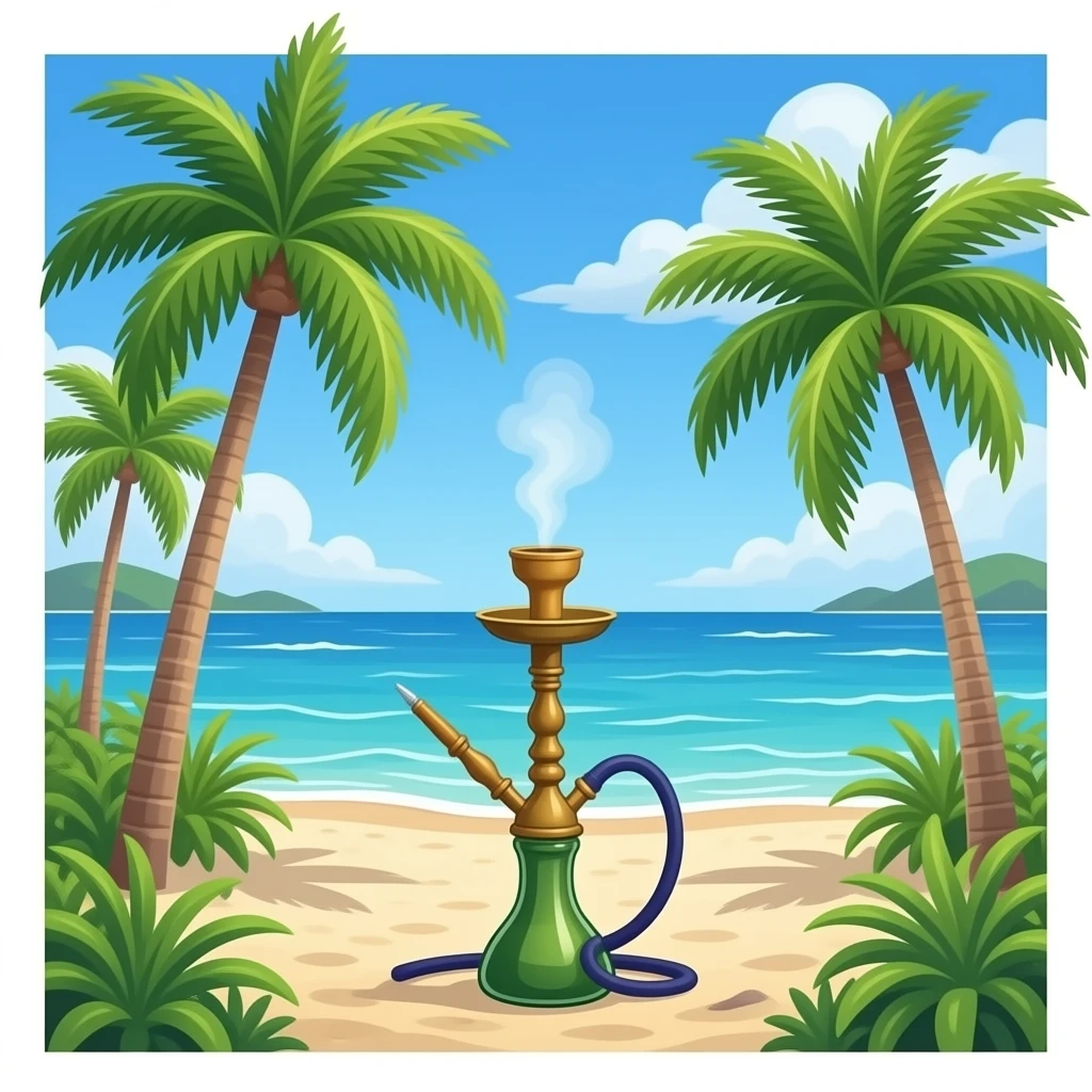 Shisha in Bollywood beach flordia emoji