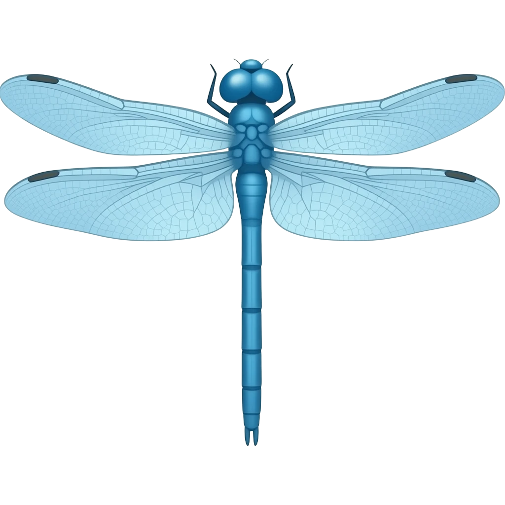Light blue dragonfly emoji