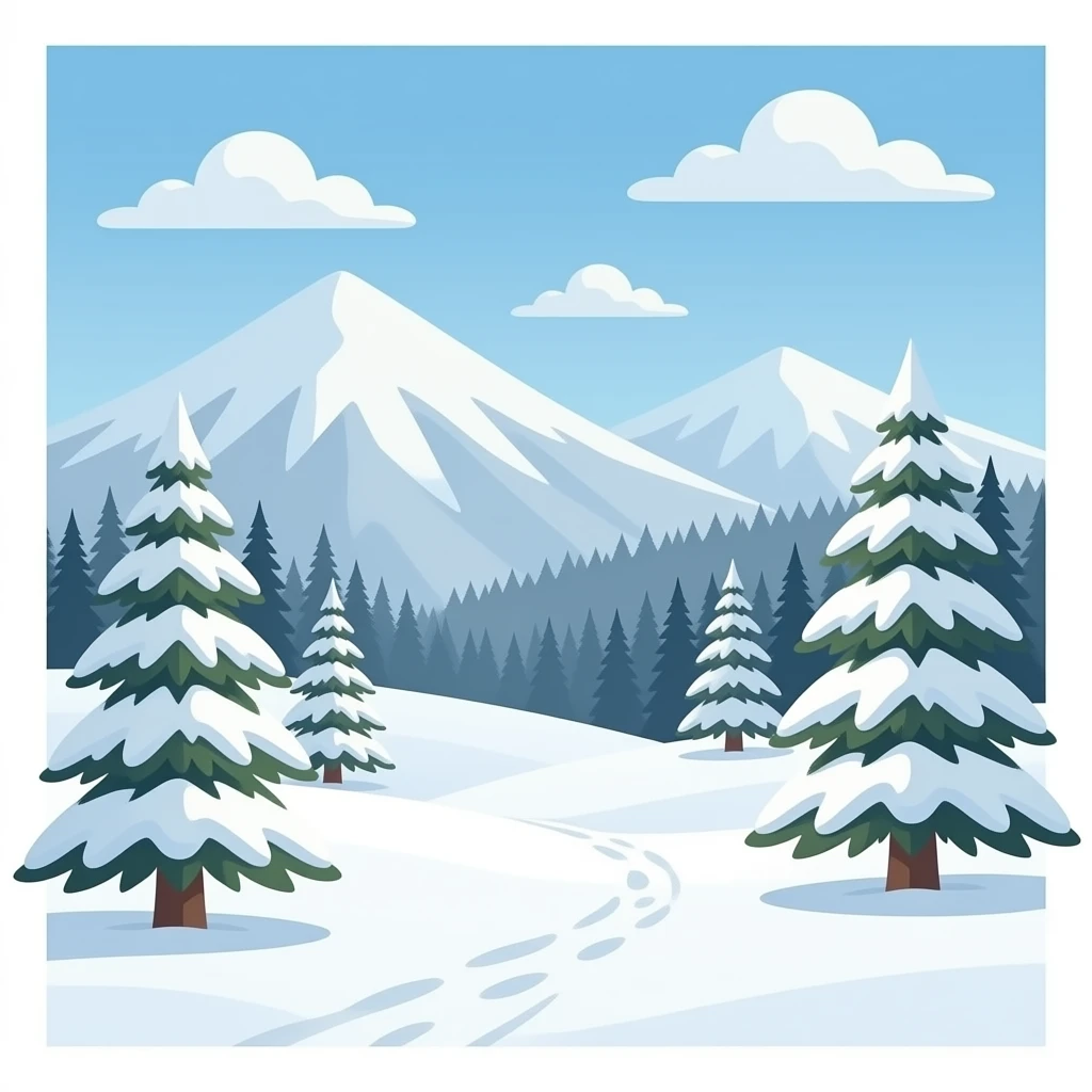 Snow emoji