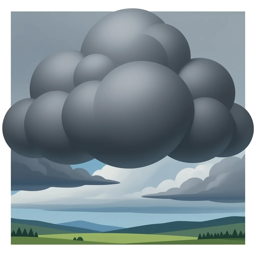 Black cloud emoji