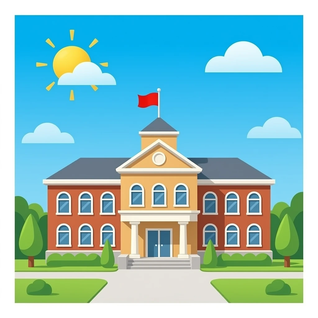 edificio escolar emoji