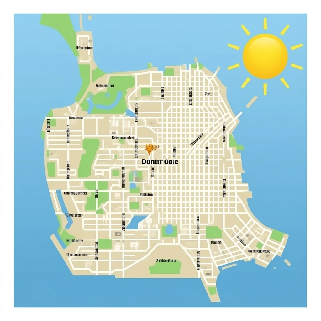 zip code 90210 map emoji