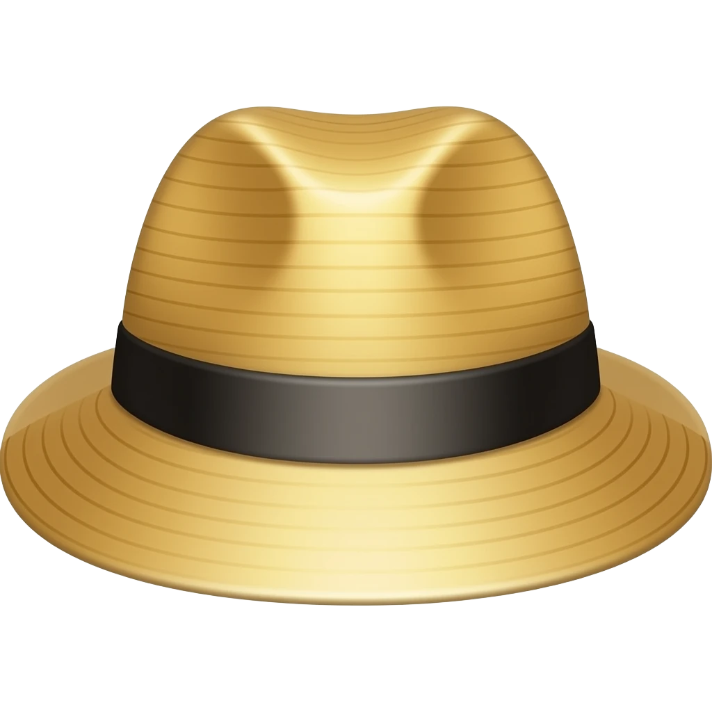 a hat emoji