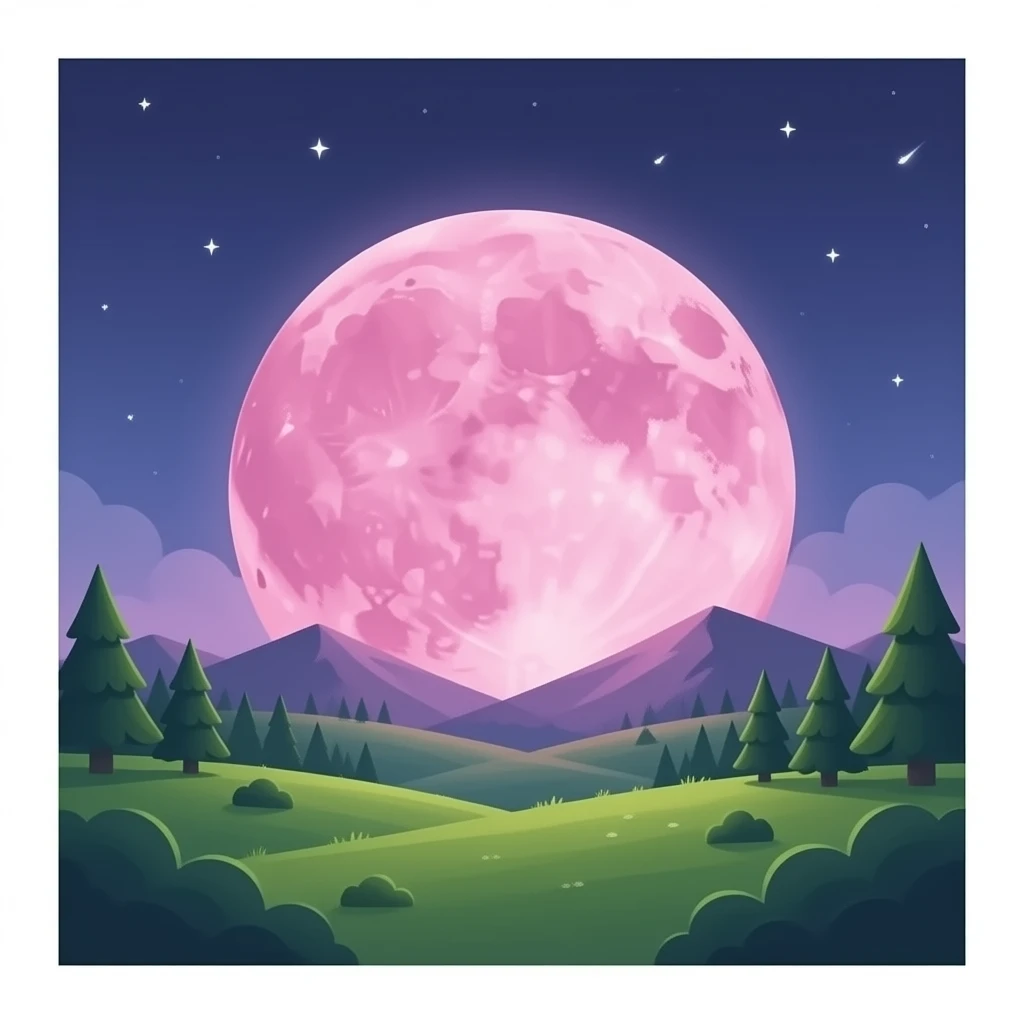 Lune rose emoji
