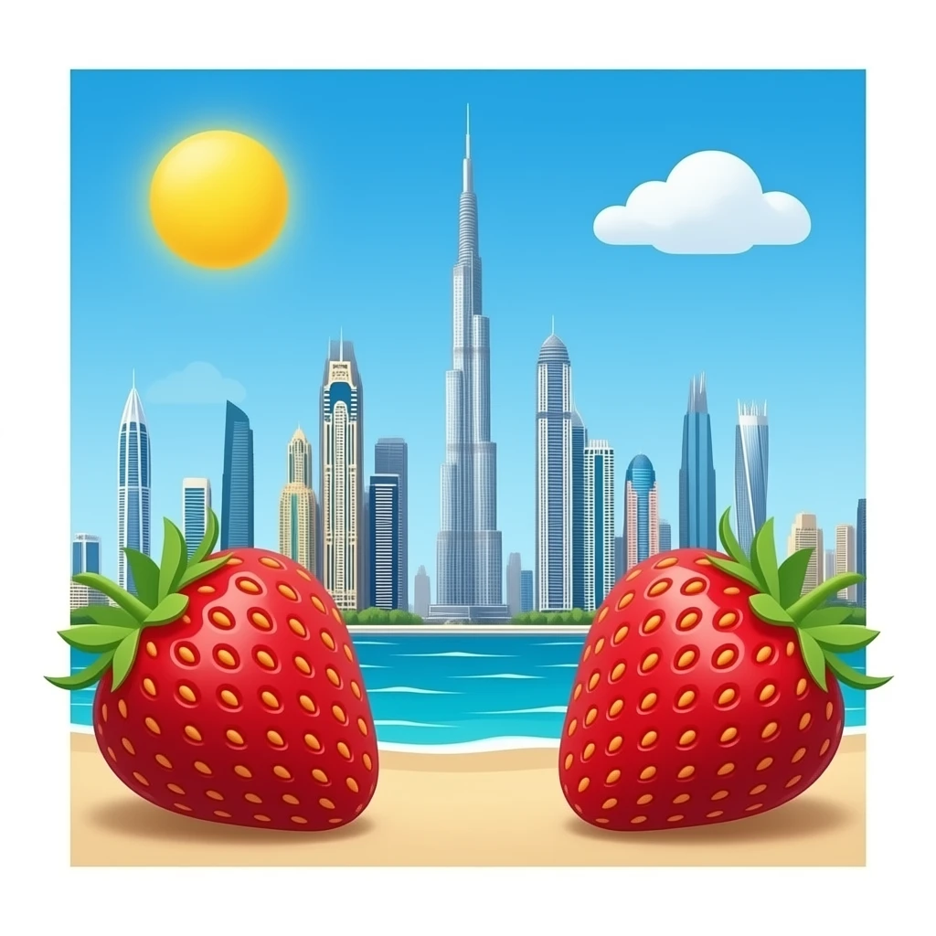 Fresas dubai emoji