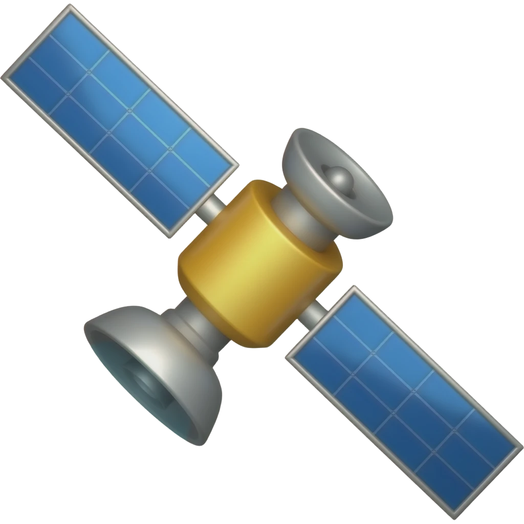 Satellite emoji