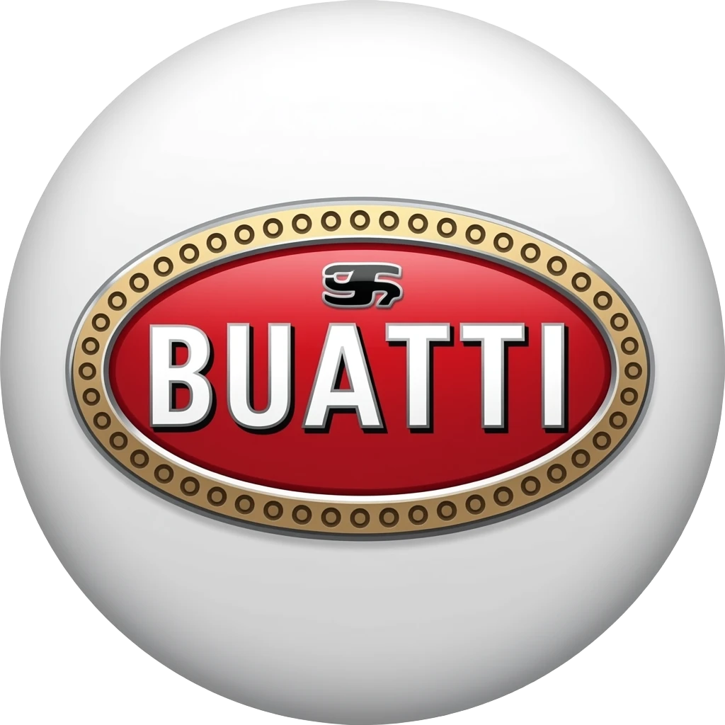 Buggati logo in circle emoji