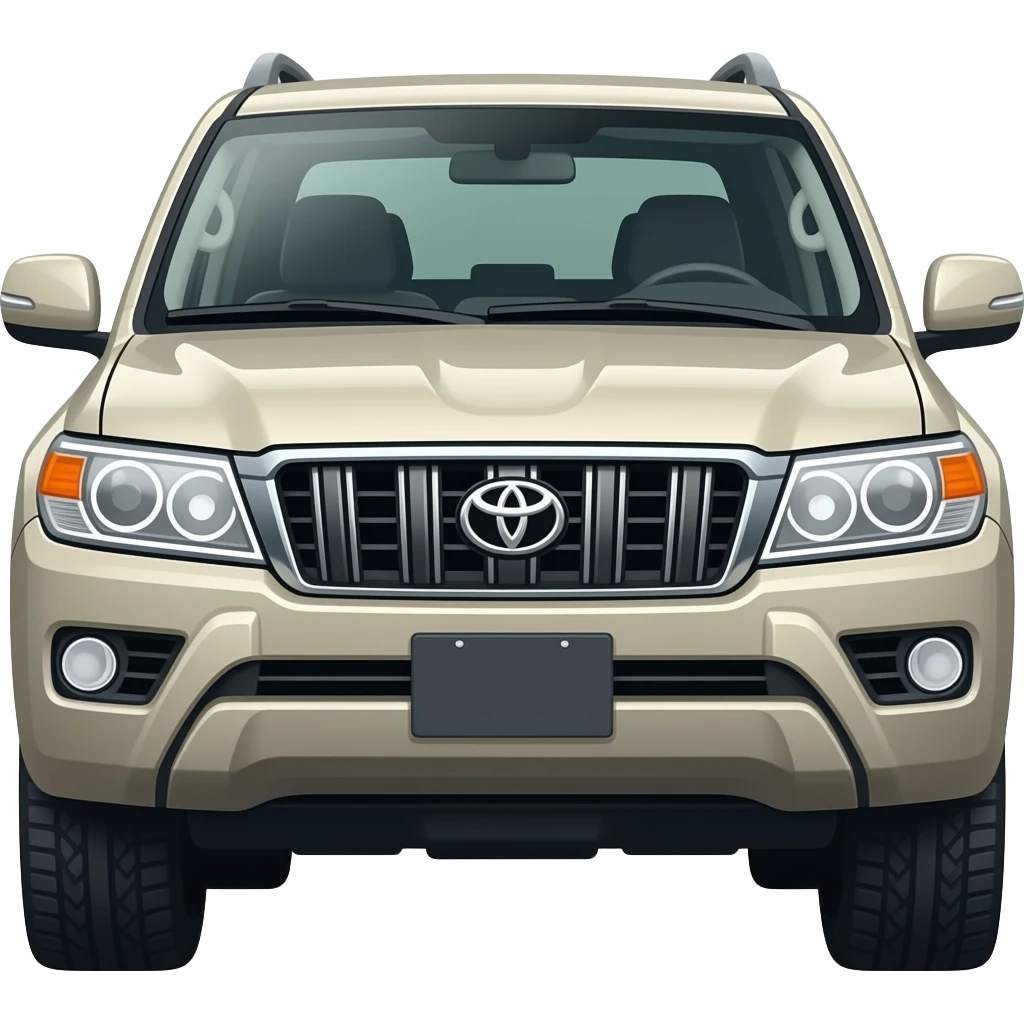 Toyota Land Cruiser, hyper realistic highly detailled emoji