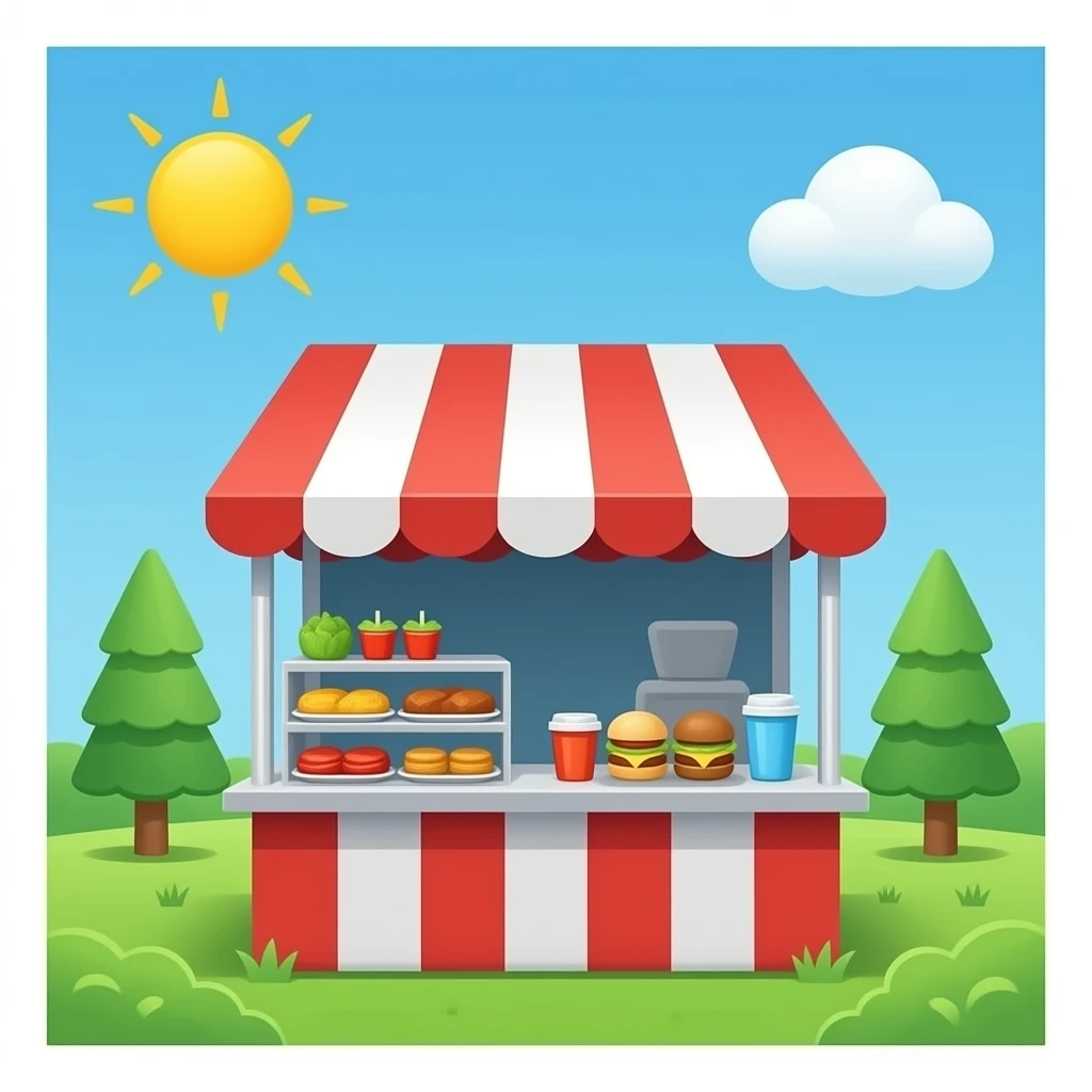 puesto de comida emoji