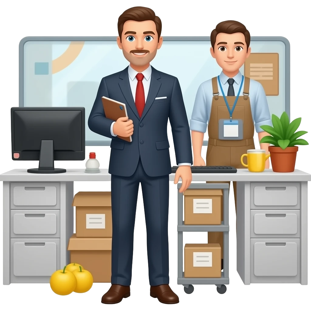 organise men and producer emoji