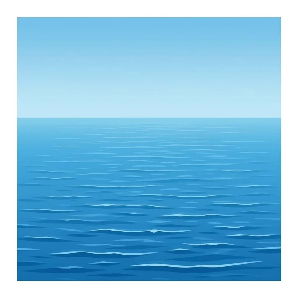 Sea blue   looking from above no background emoji
