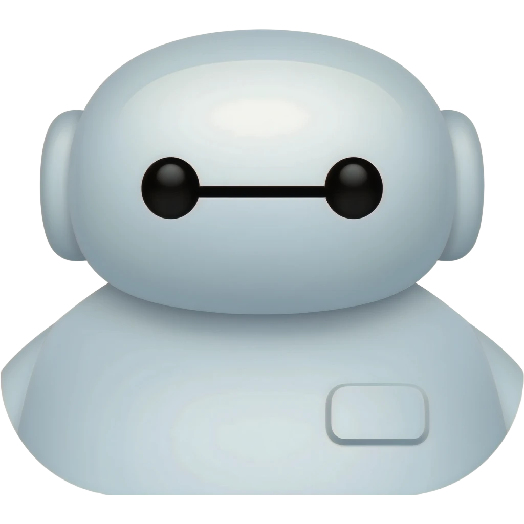 Baymax icon face only emoji