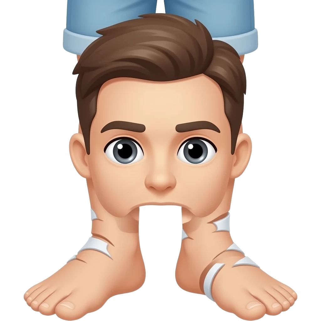Broke ankle emoji