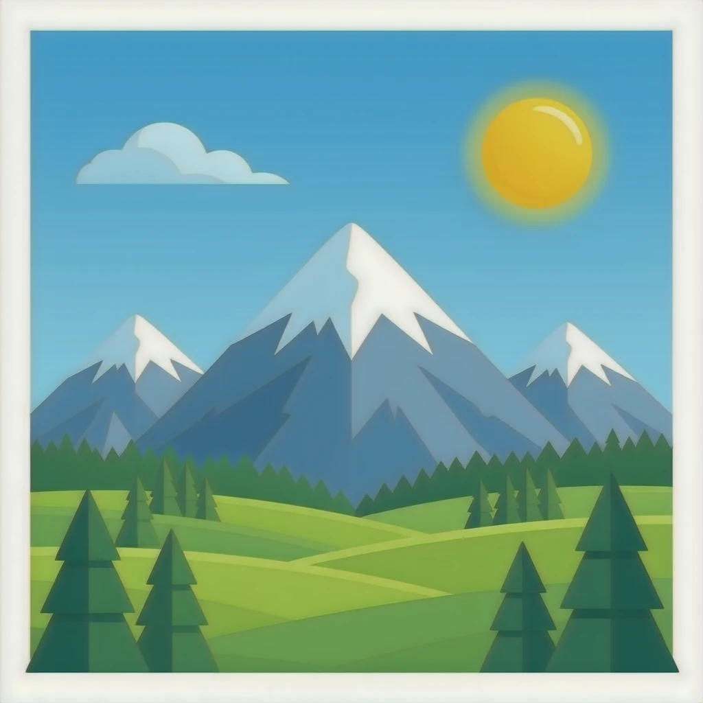 Mountains emoji