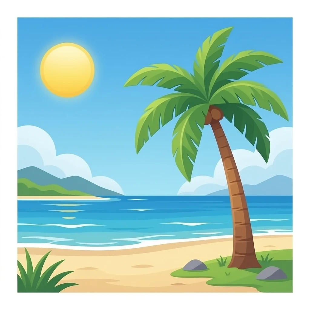 beach trree emoji