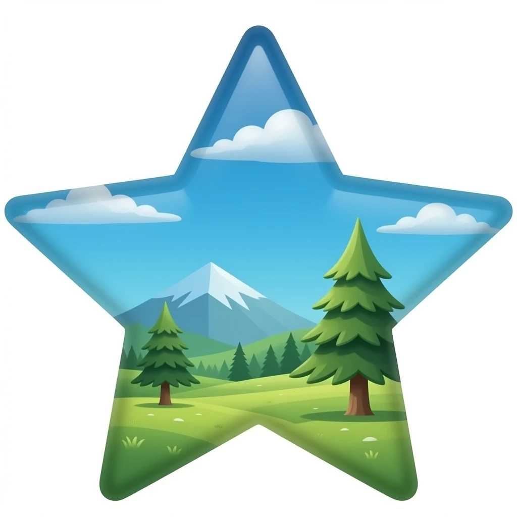 Make the background a star like emoji
