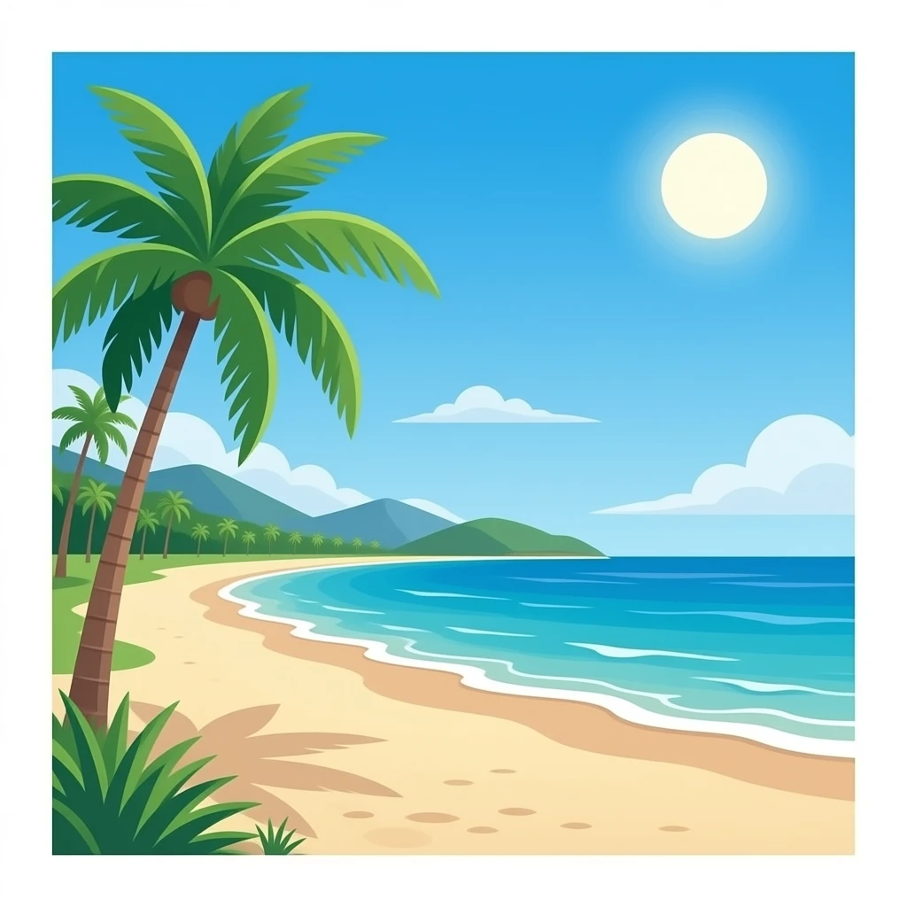 BRASIL praia emoji