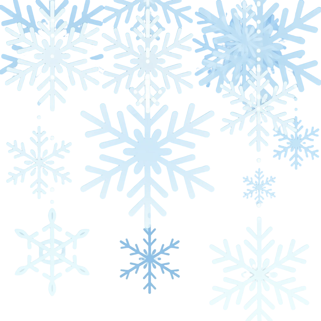 Snowflakes falling emoji