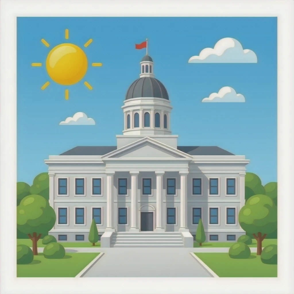 City hall  building emoji no background emoji