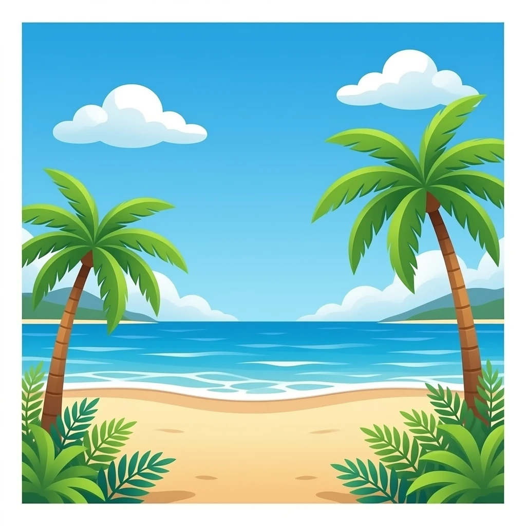 해변 emoji