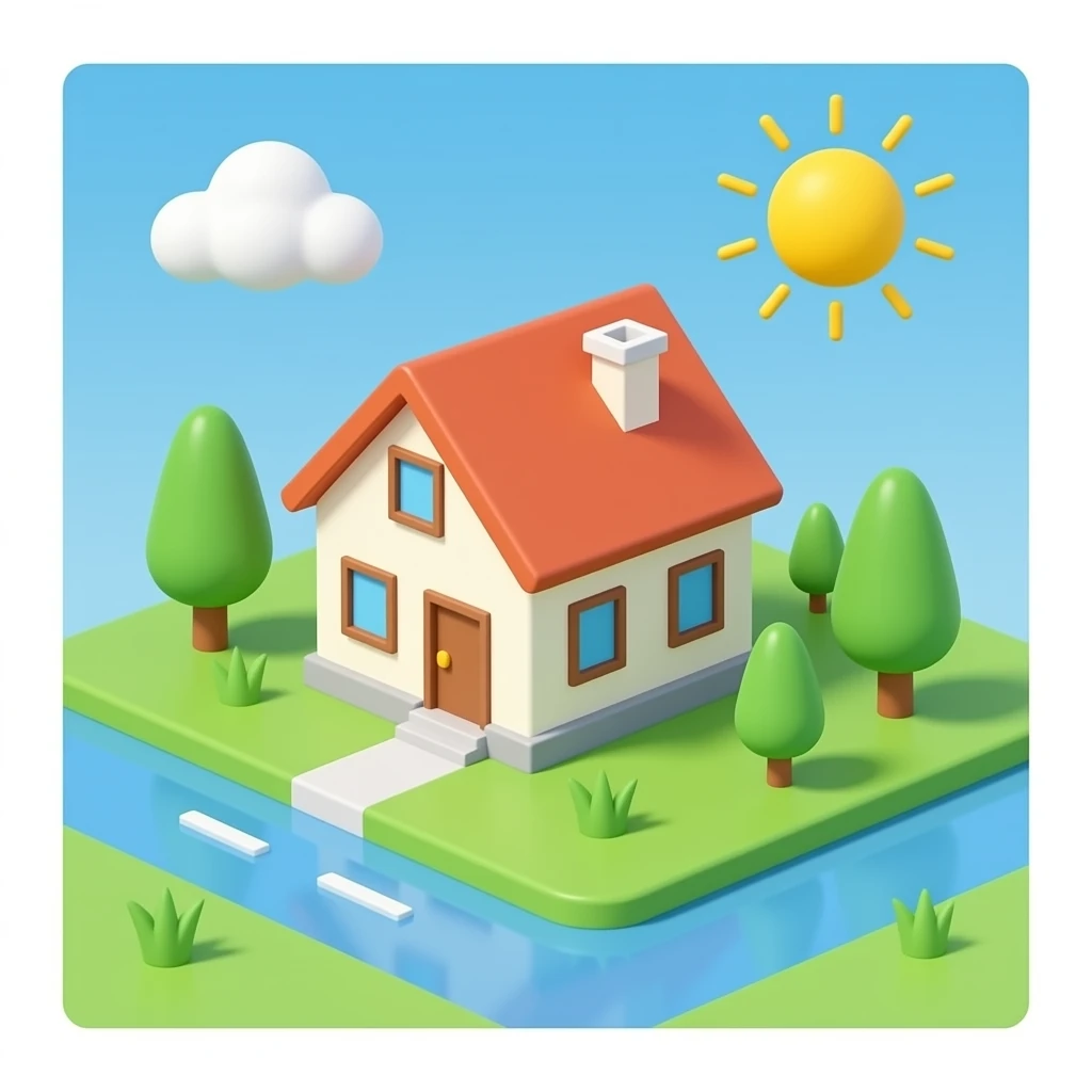 3d home emoji | AI Emoji Generator