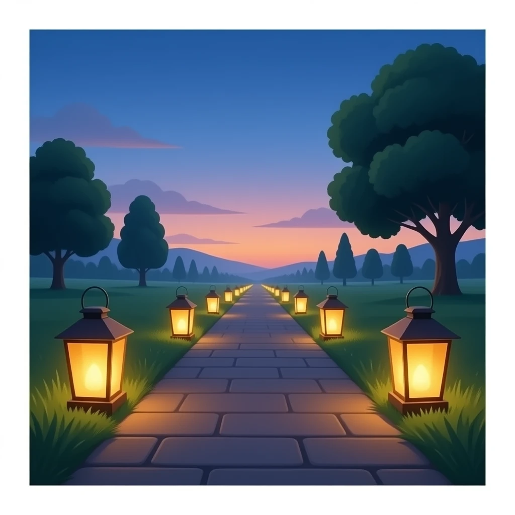 want to create a landscape lighting emoji emoji