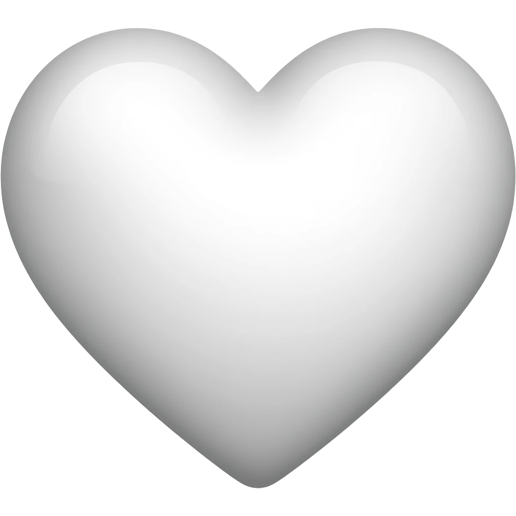 Corazón blanco emoji
