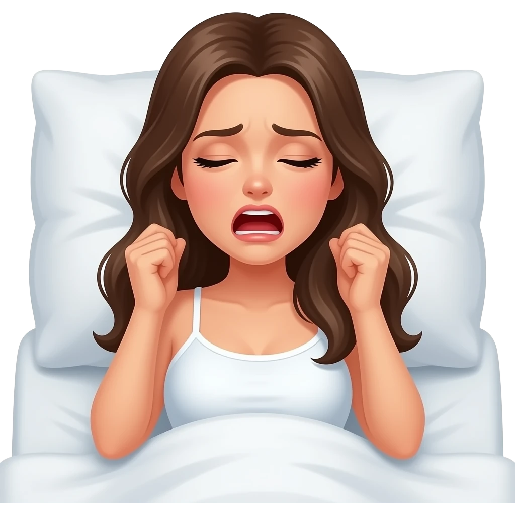 ناله کردن زن روی تخت خواب وسط سکس emoji
