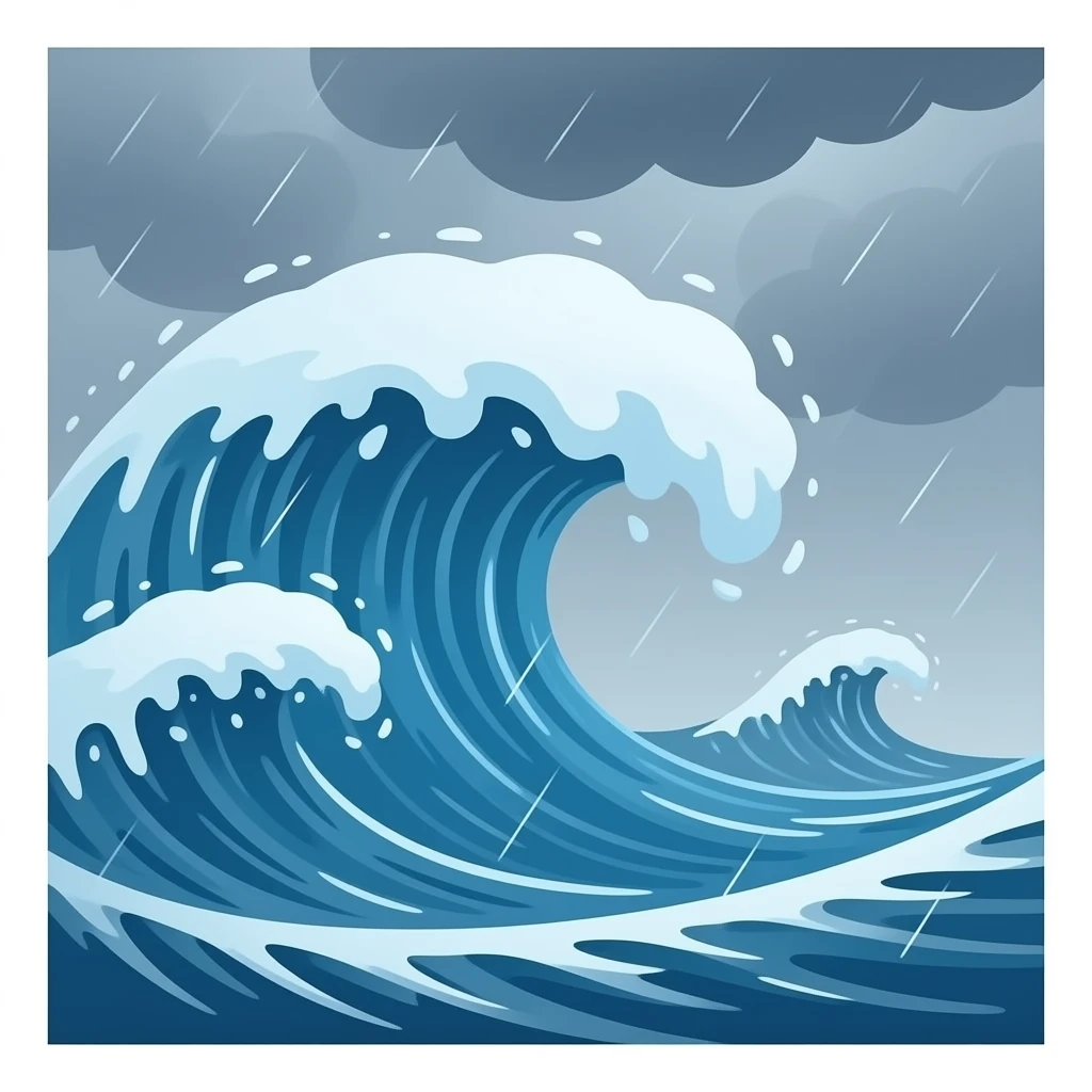 tsunami emoji
