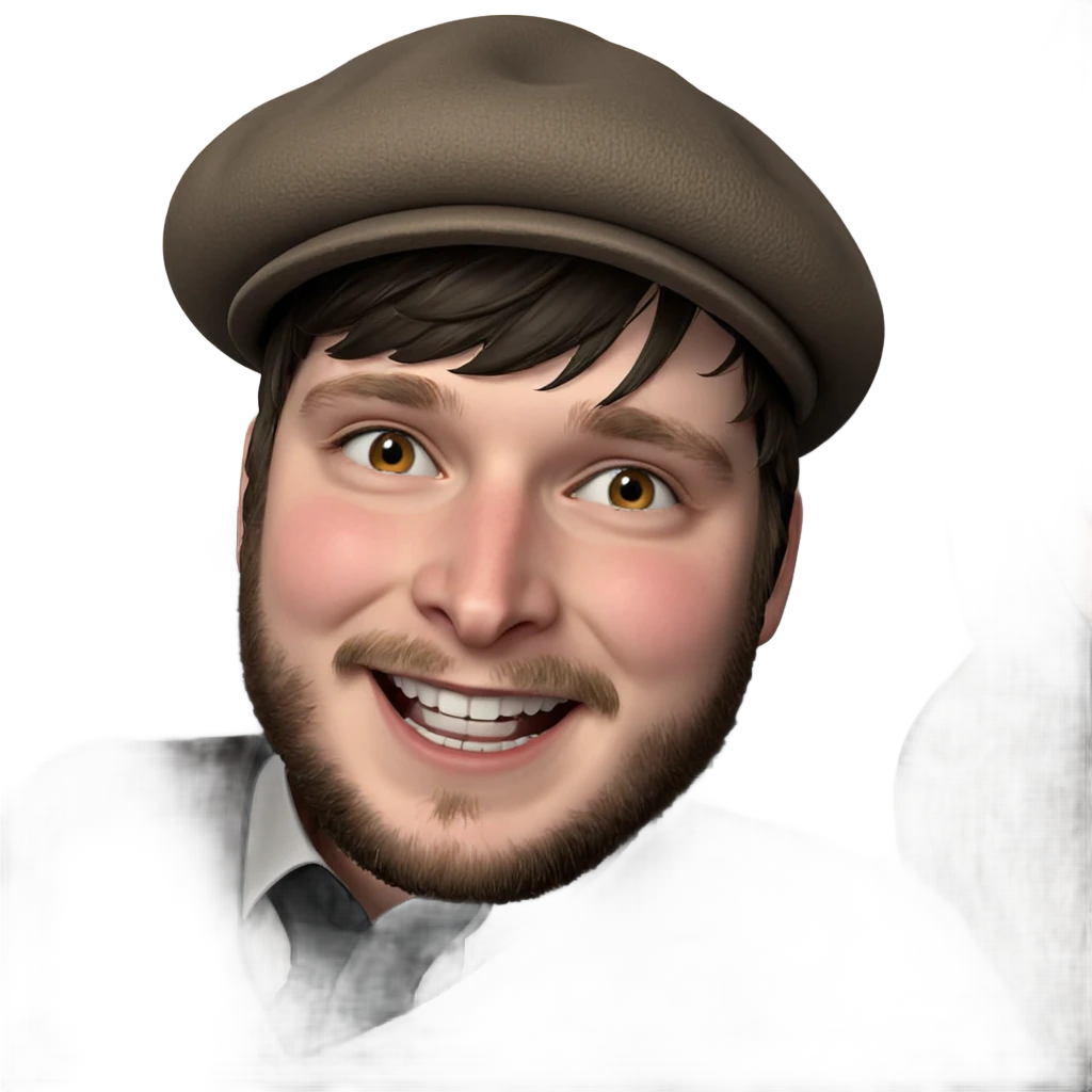 smiling boy with beret emoji