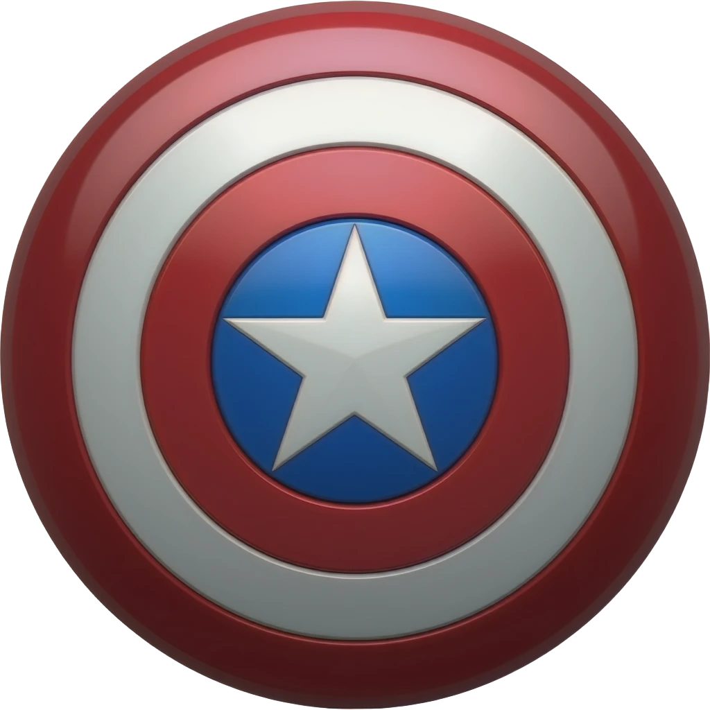 Captian america shield emoji