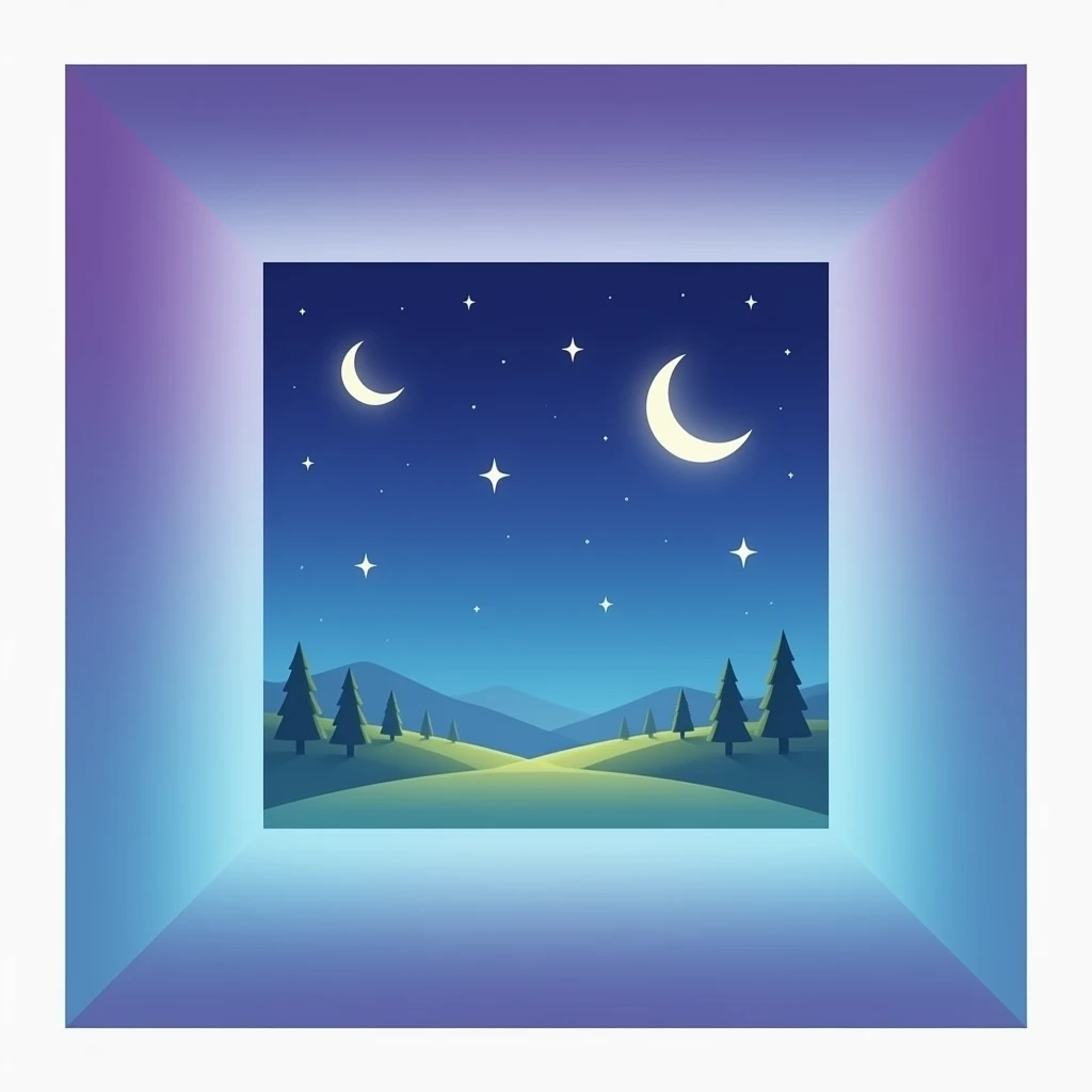fancy gradient mirror room emoji