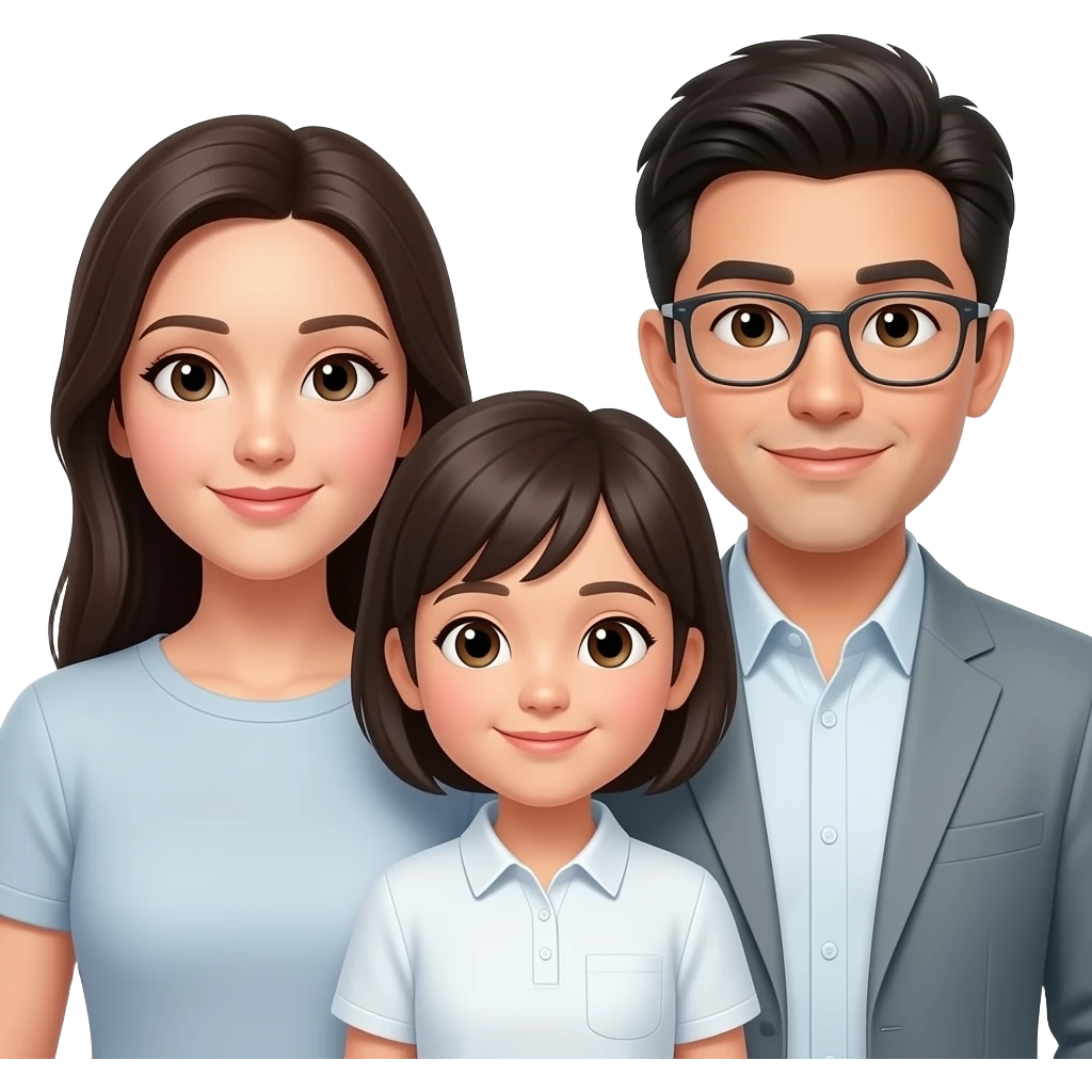 4, Yo, mis padres y mi hermano adulto emoji